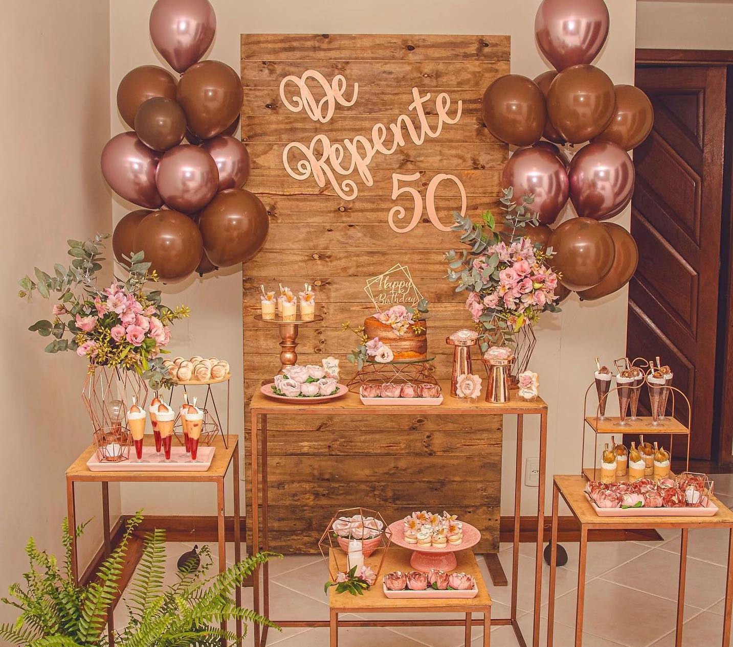 ideias para festa de 50 anos barata