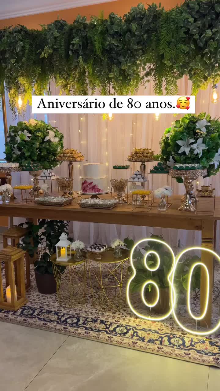 ideias festa 80 anos feminina