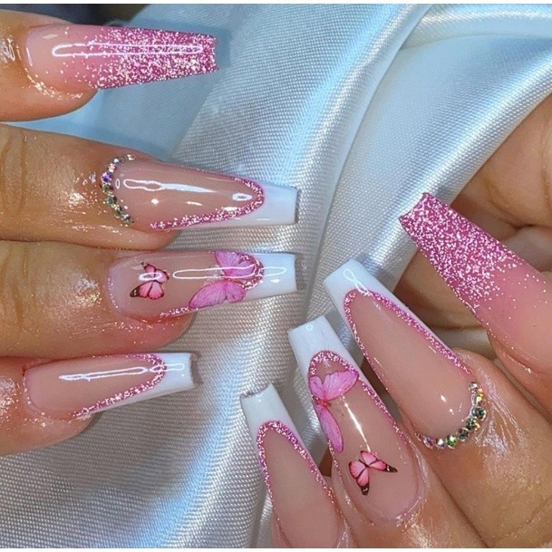 unhas postiças decoradas para festa