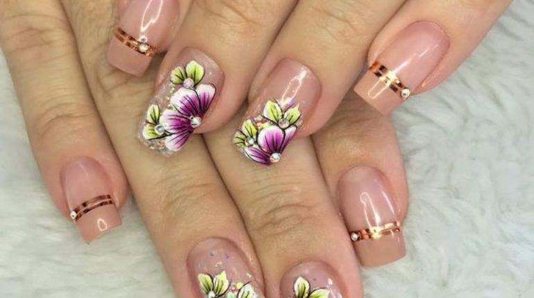 unhas decoradas passo a passo