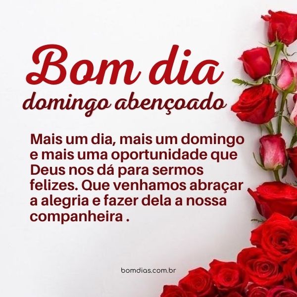 domingo abençoado mensagens religiosas