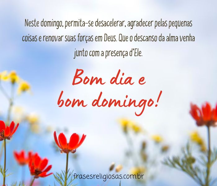 pensamentos de domingo para família