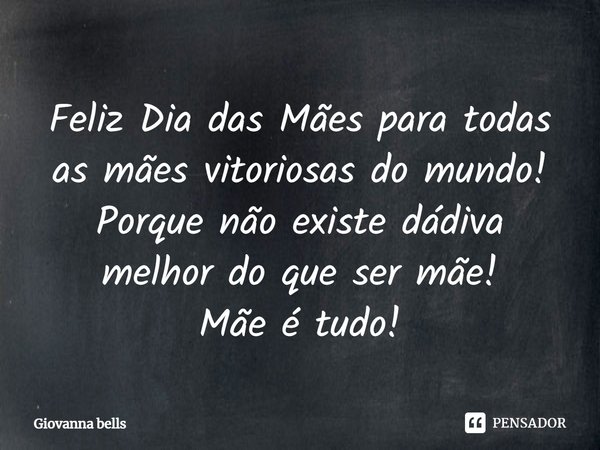homenagem para mãe
