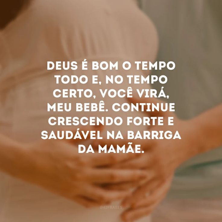 frases para grávida sentir o bebê