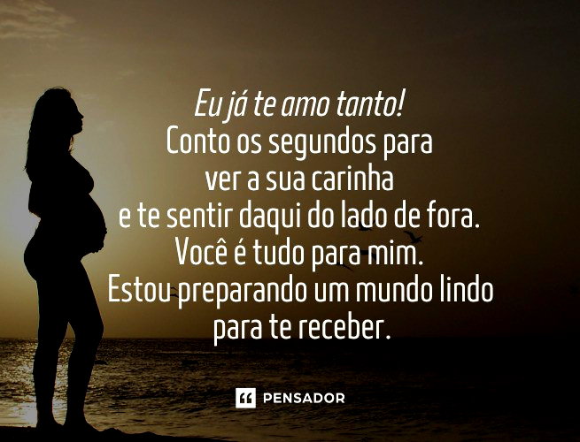 mensagens de carinho para o futuro filho