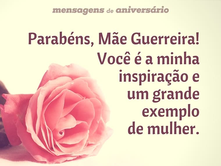 te amo mãe guerreira