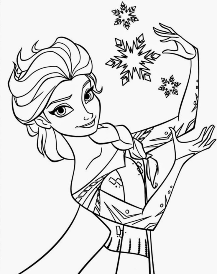 desenhos frozen para colorir