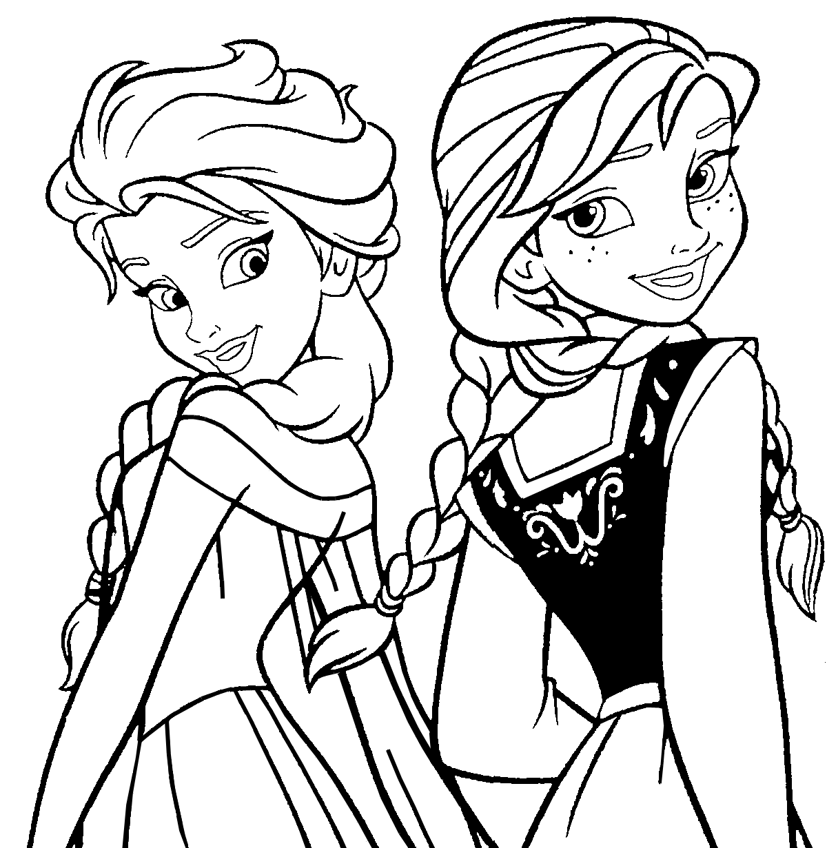 disney frozen coloring pages