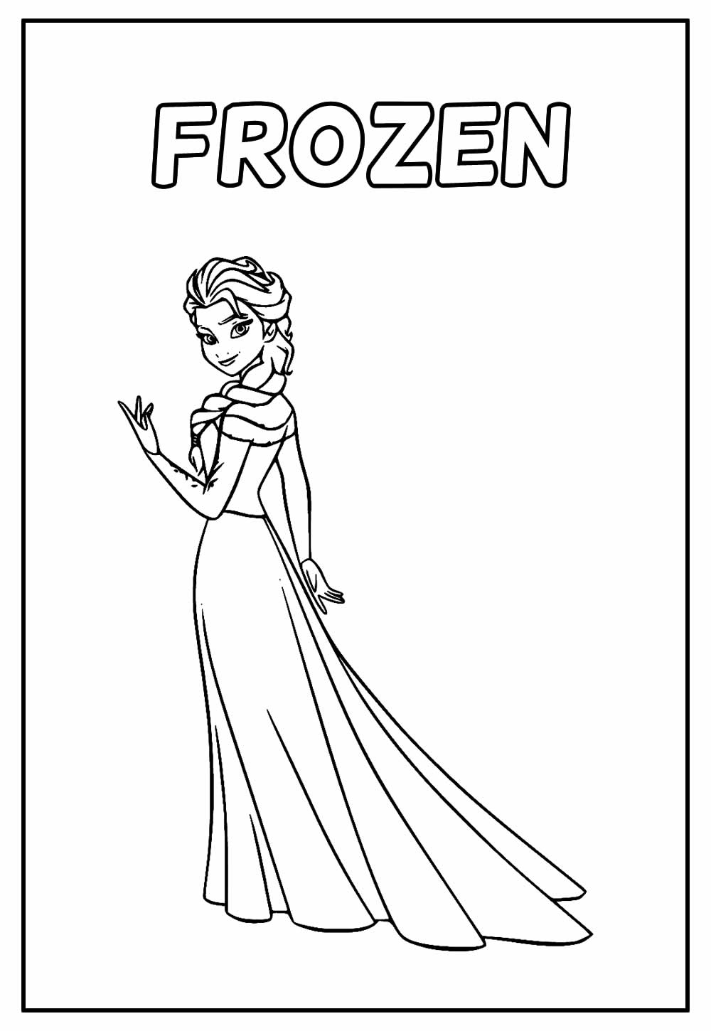 personagens frozen para pintar