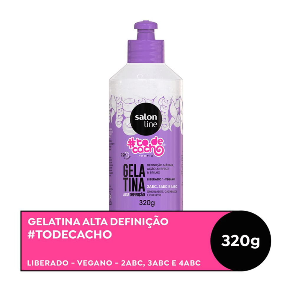 gelatina salon line tô de cacho como usar