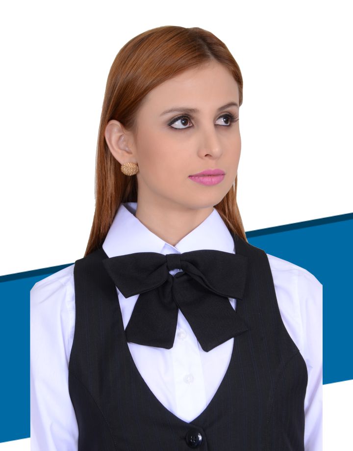 gravata feminina cetim