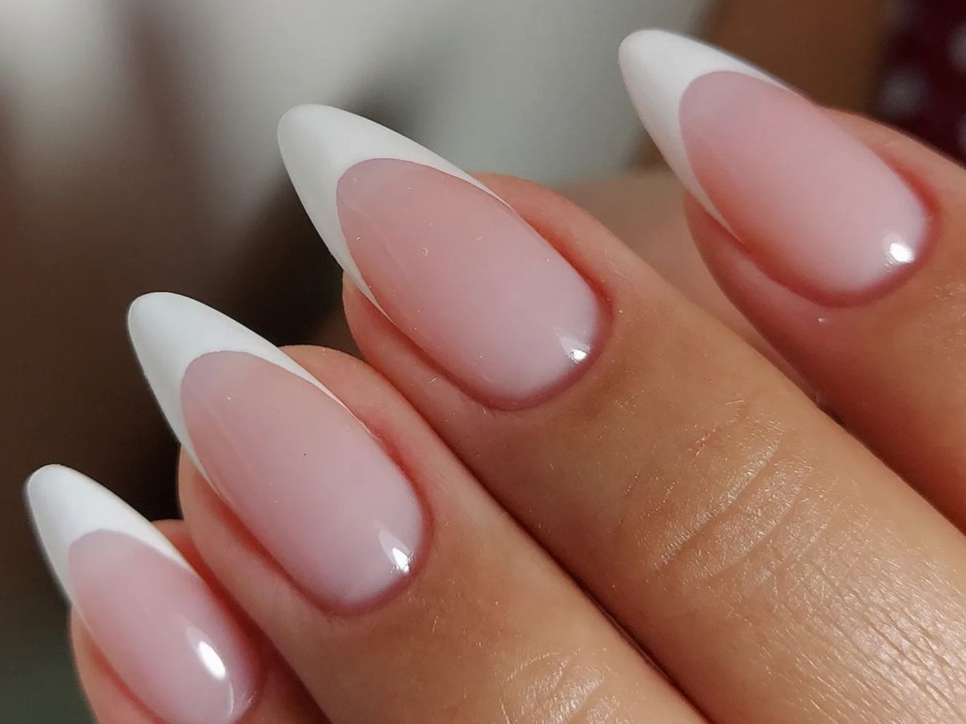 unha amendoada ombré