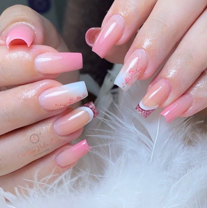 unhas de gel encapsuladas