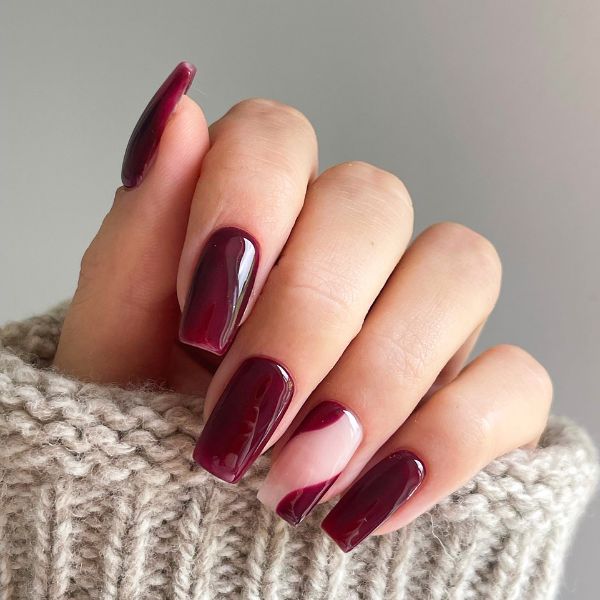 nail art lavanda para escritório