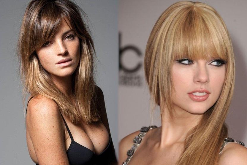 cortes de cabelo com franja para rosto redondo