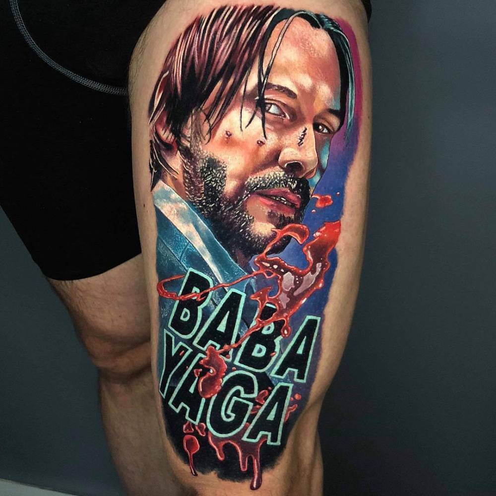 wolf head tattoo meaning john wick
