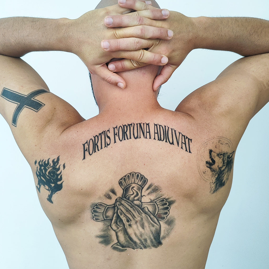john wick back piece tattoo