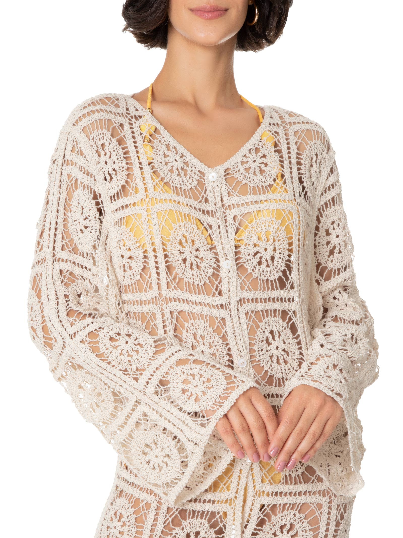 kimono de crochê passo a passo