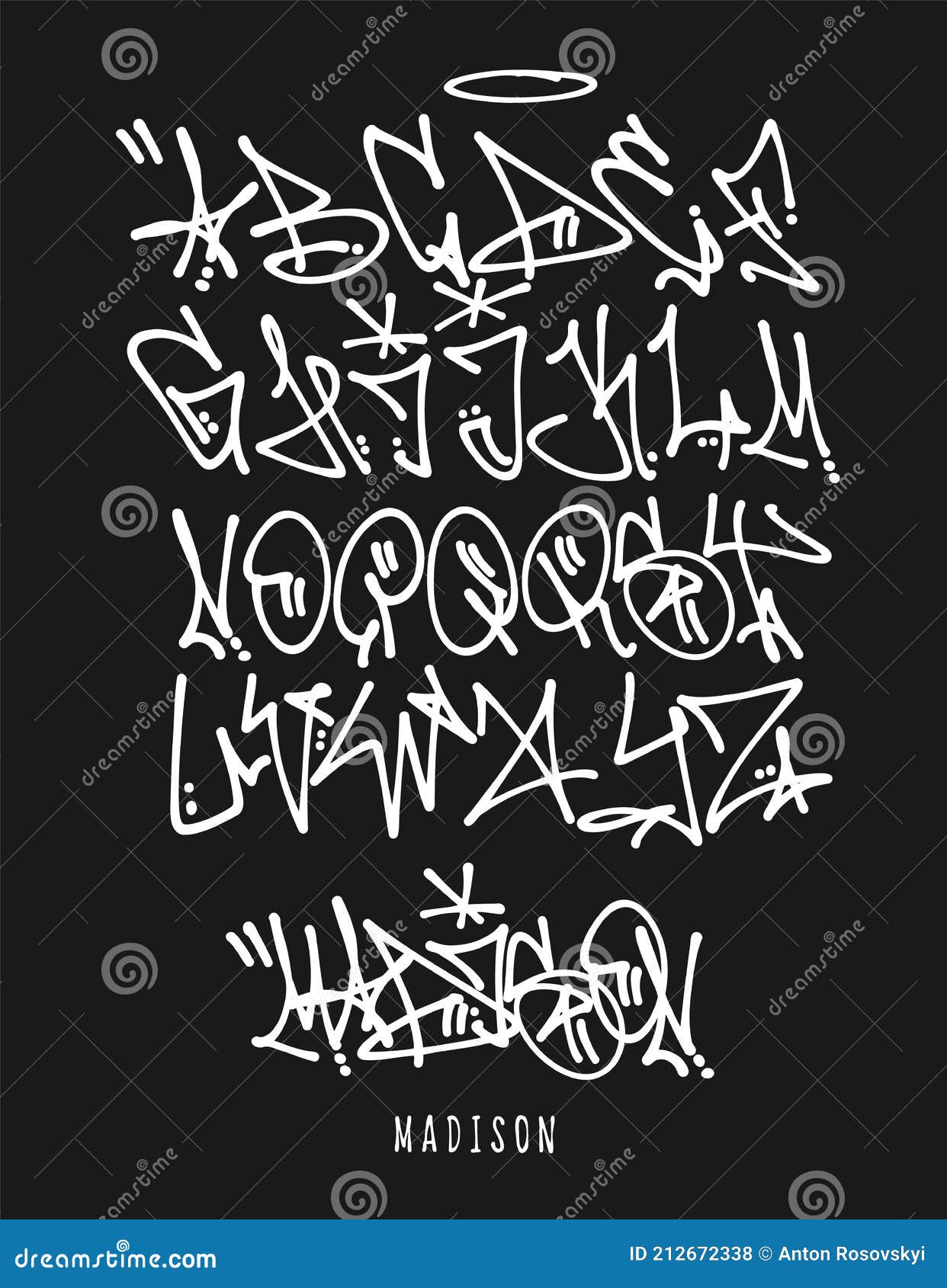 alfabeto grafite