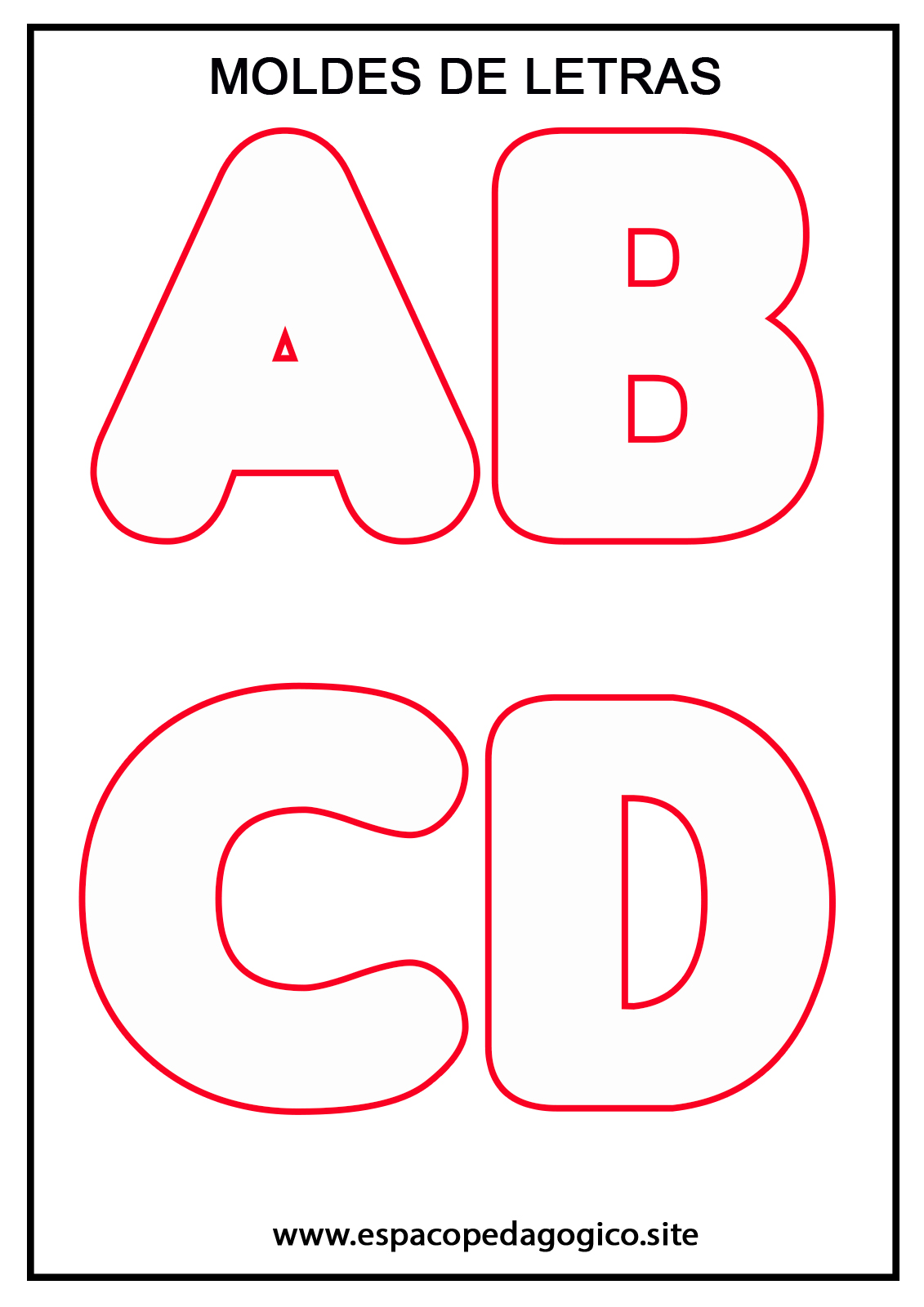 letras grandes para cartaz