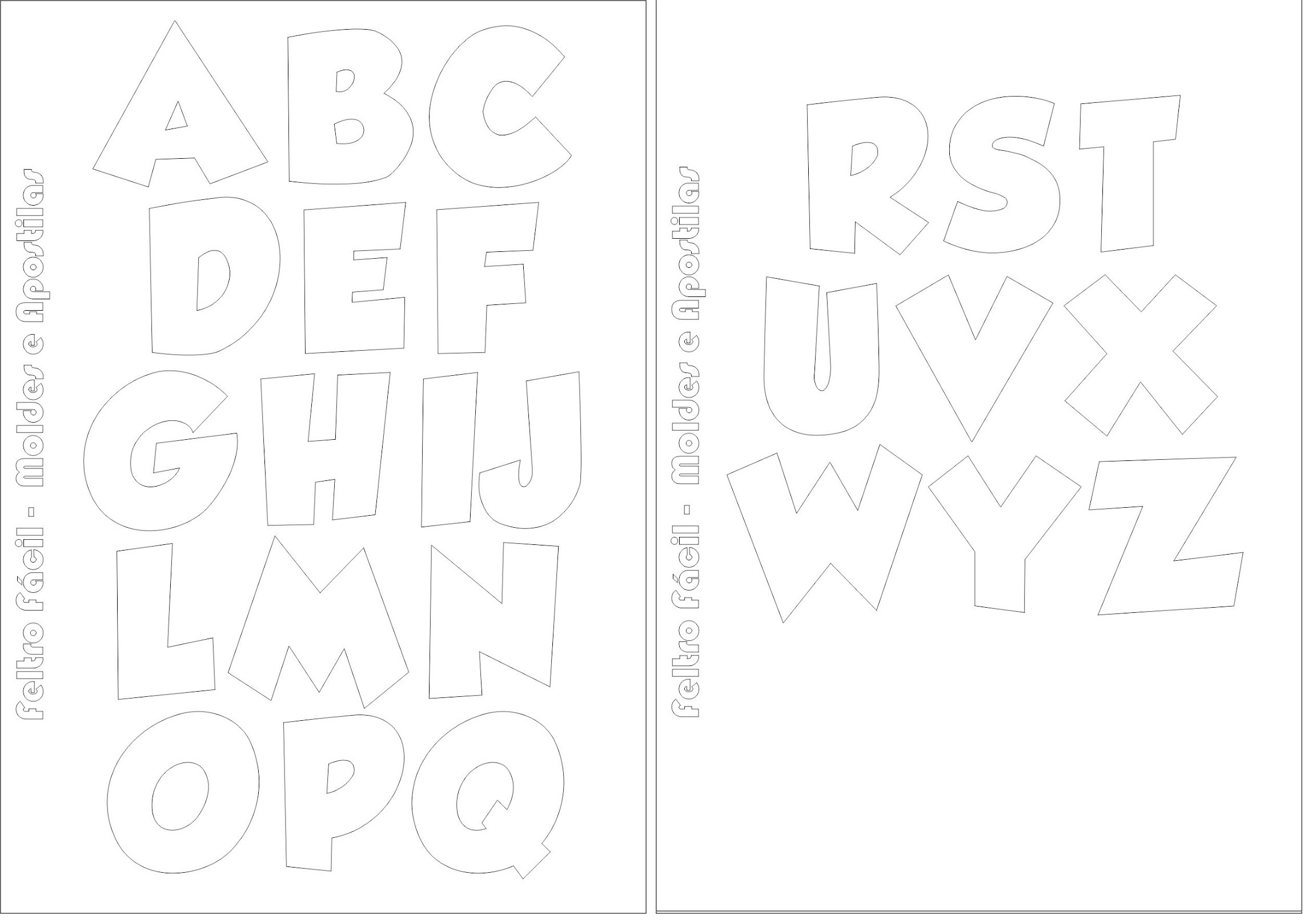 plantillas de letras