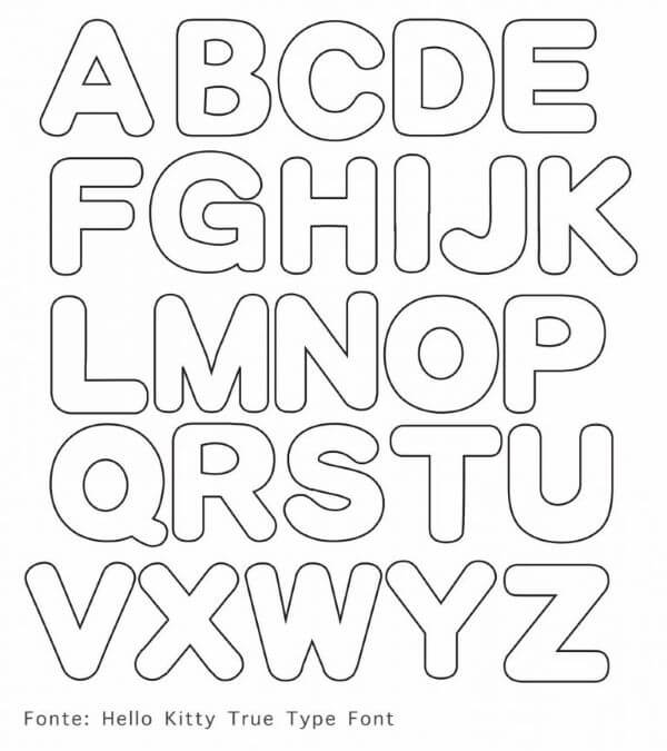 letras para recortar e colar