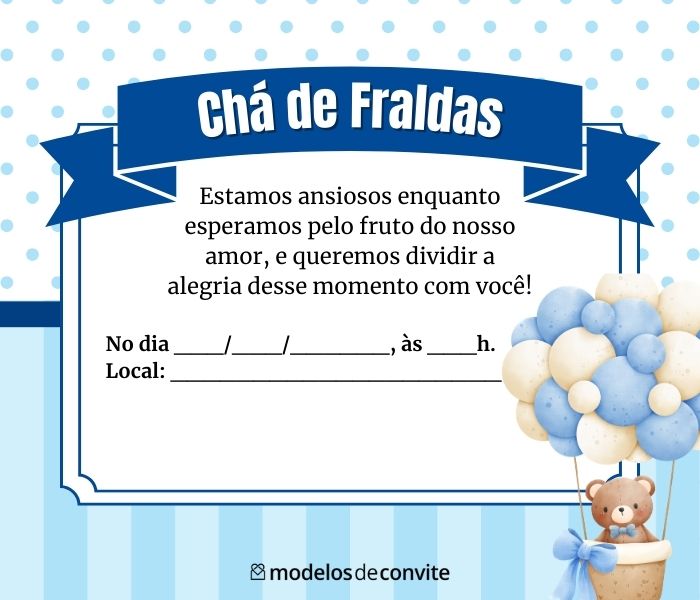 checklist chá de bebê