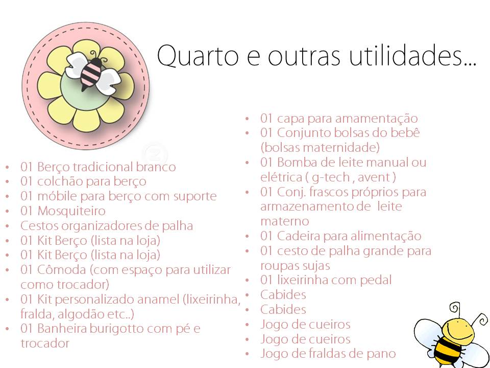 organização chá de bebê