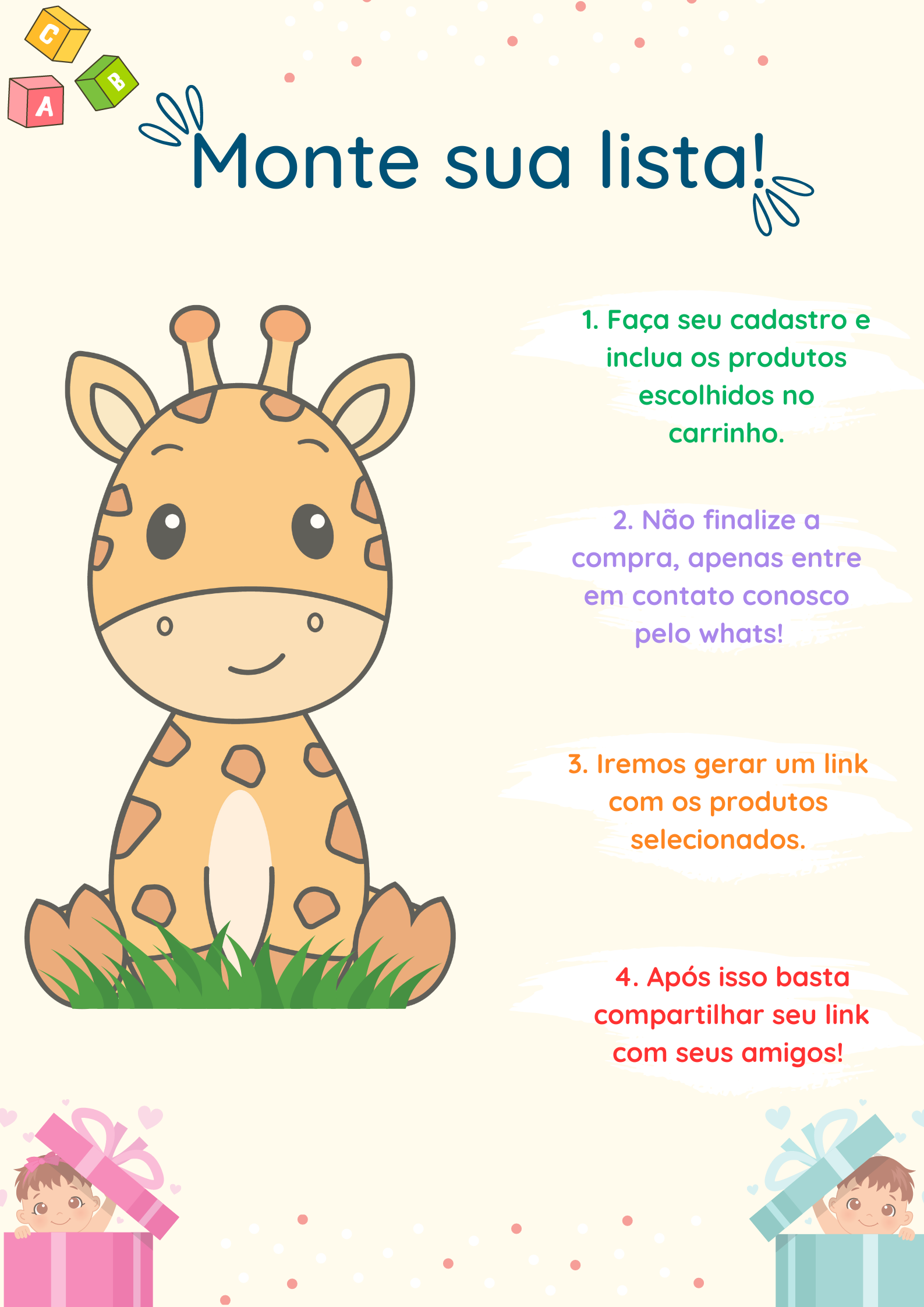 lista de enxoval bebê