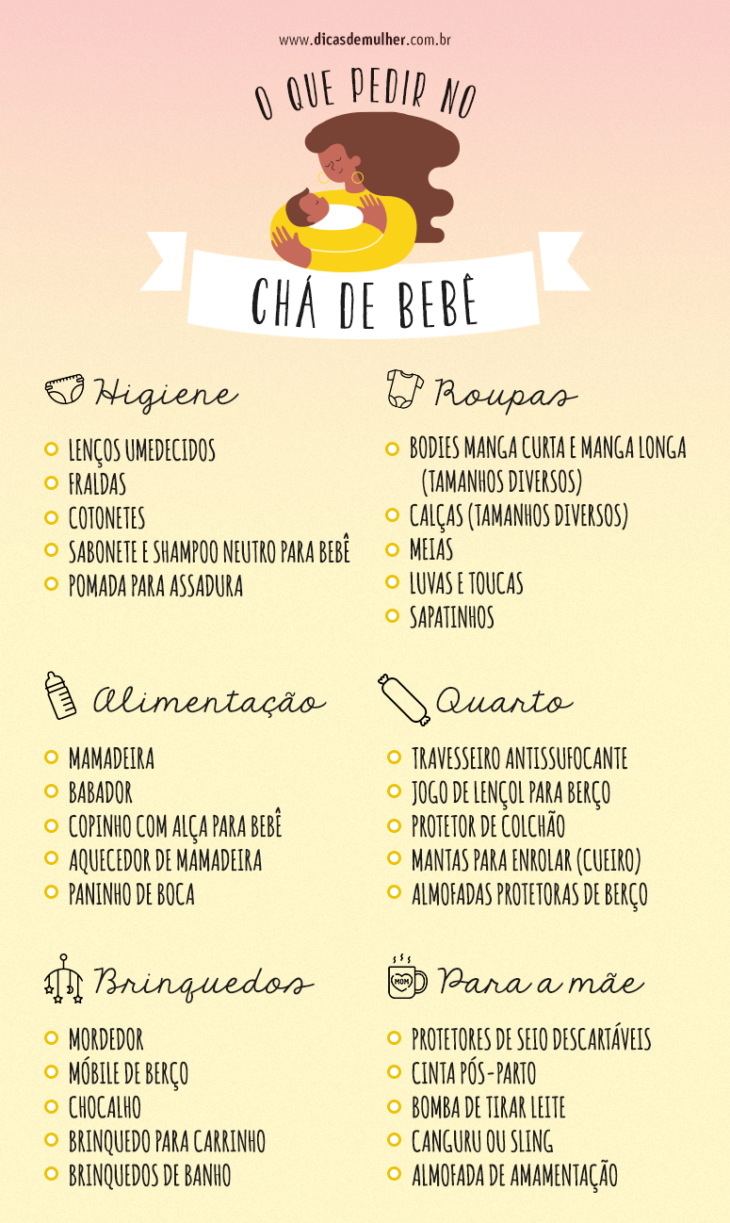 chá de bebê Huggies