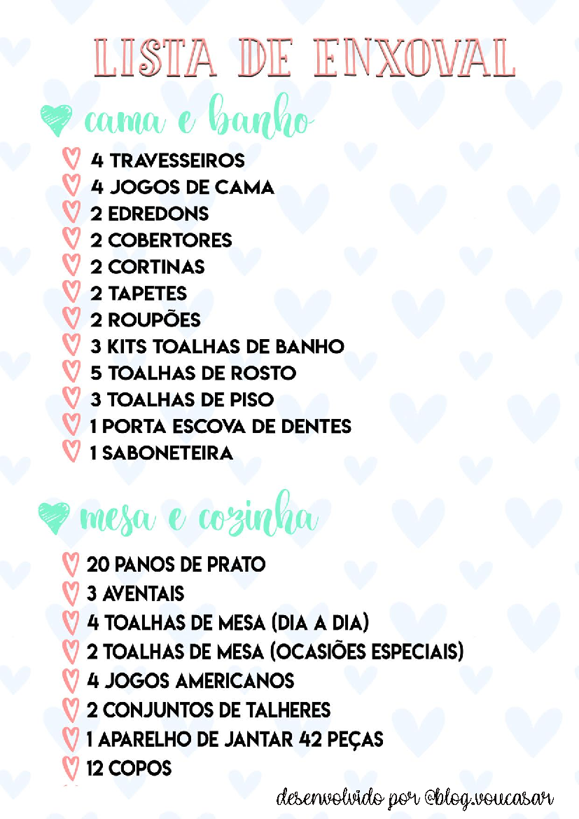 enxoval de cozinha para casamento
