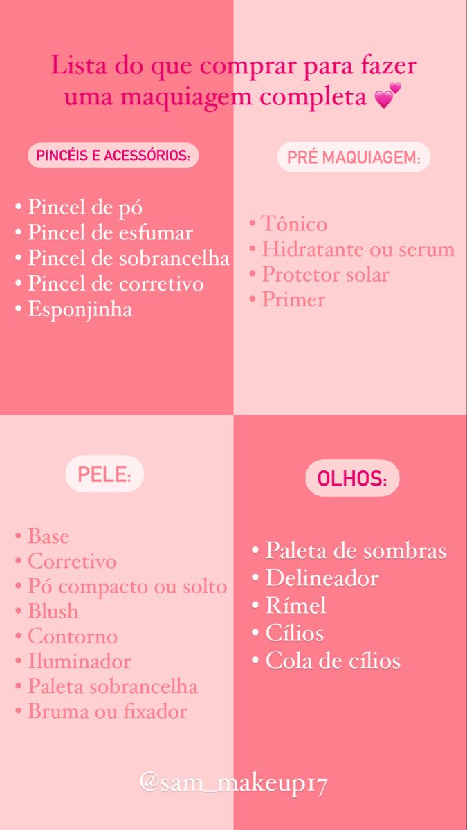 kit de maquiagem básica