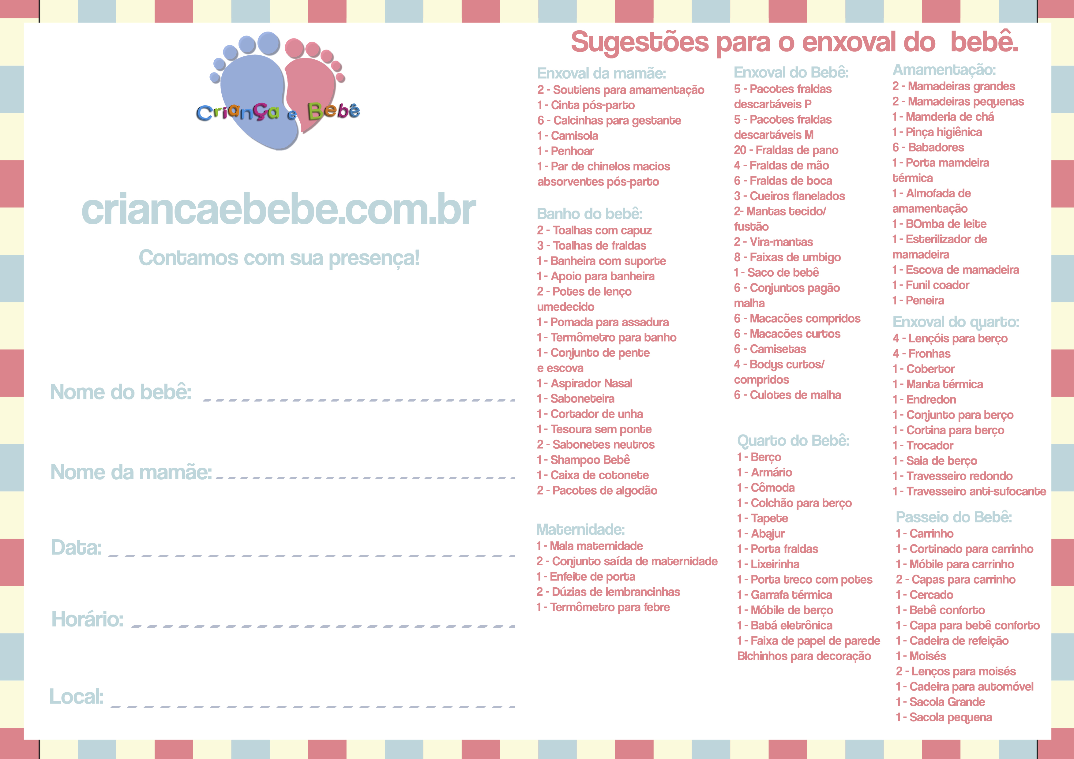 enxoval de bebê prático