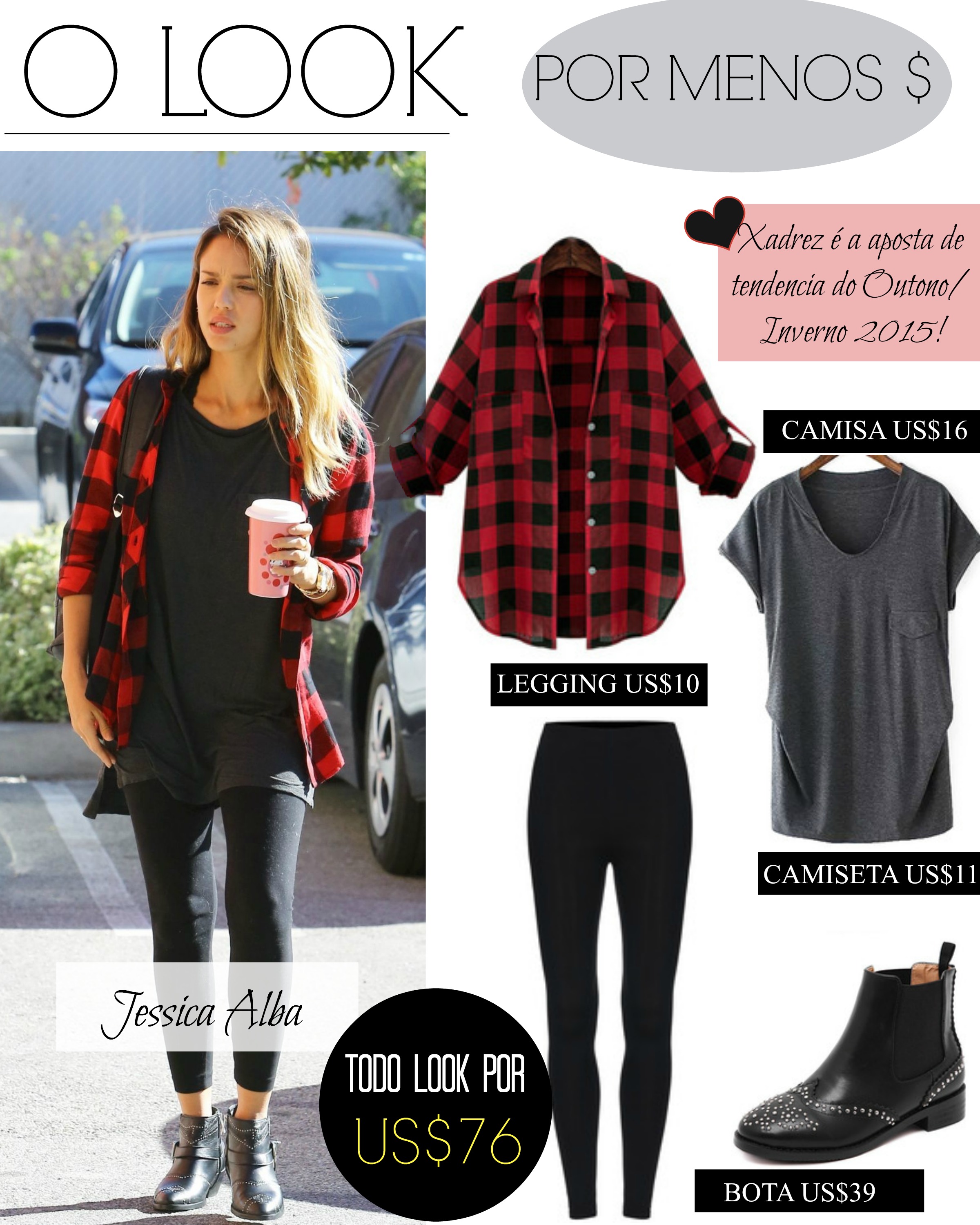 camisa xadrez oversized feminina