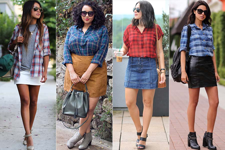moda inverno camisa xadrez