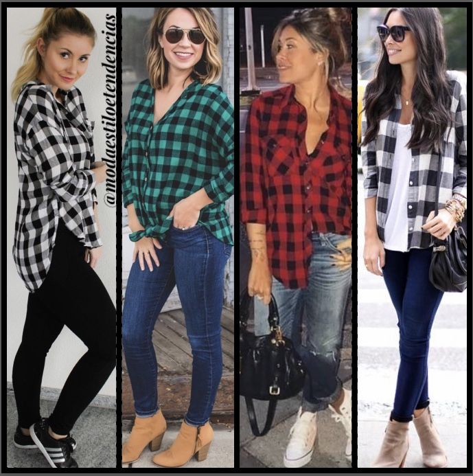 camisa xadrez vermelha look