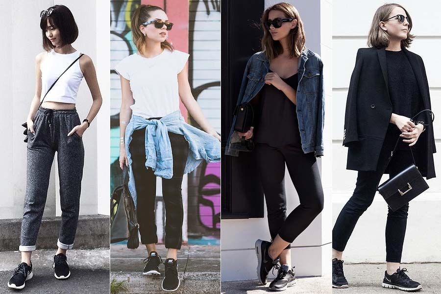 tênis preto para o inverno