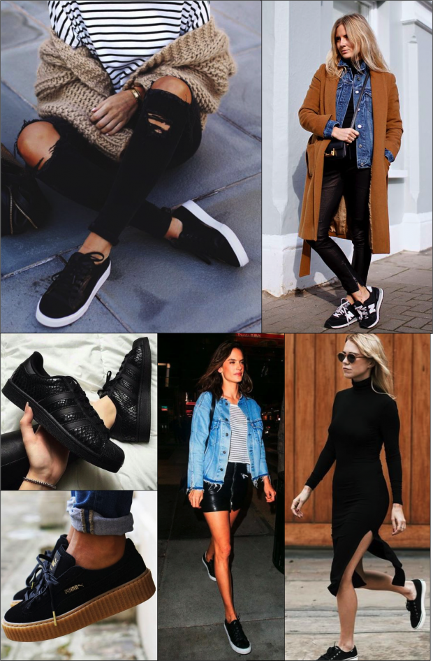 tênis preto all black