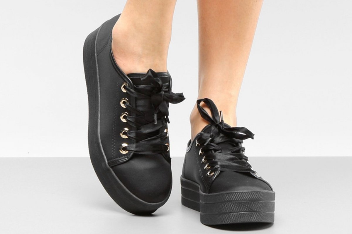combinações tênis preto moda