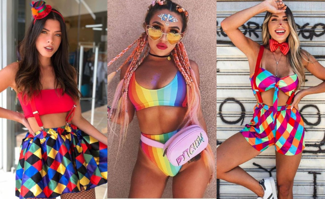short paetê carnaval
