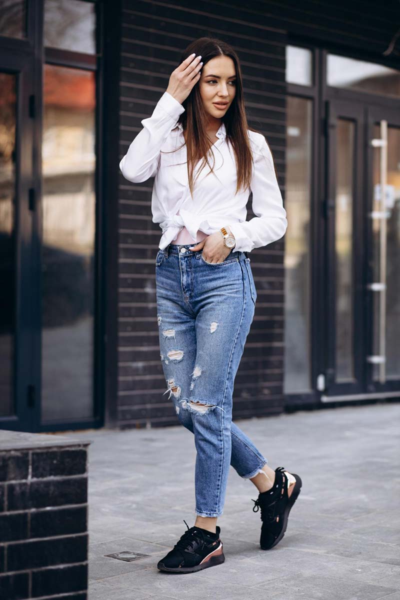 jeans com bota