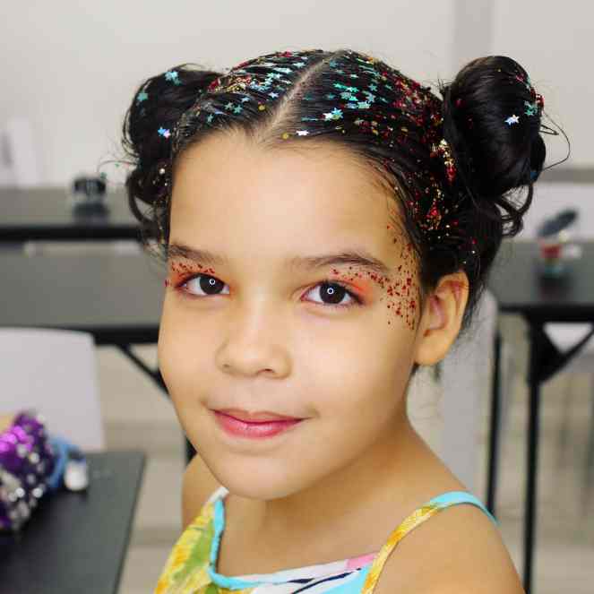 maquiagem carnaval infantil sereia