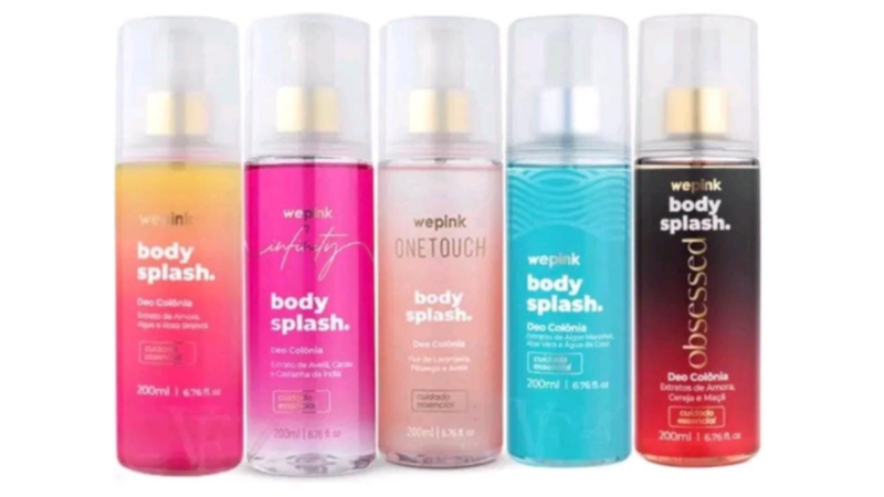 body splash com notas de pistache