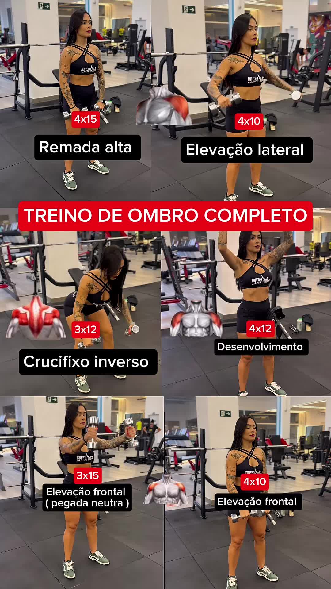 ombros definidos treino