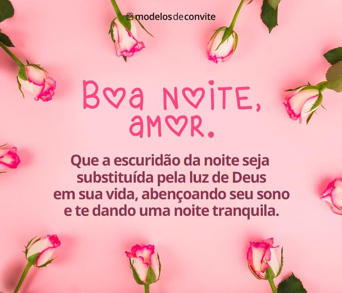 mensagem de boa noite para namorado