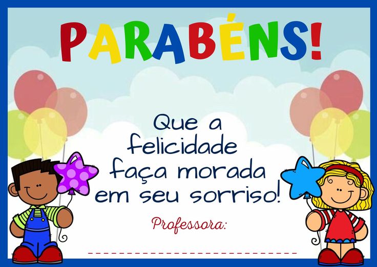 frase aniversário aluno
