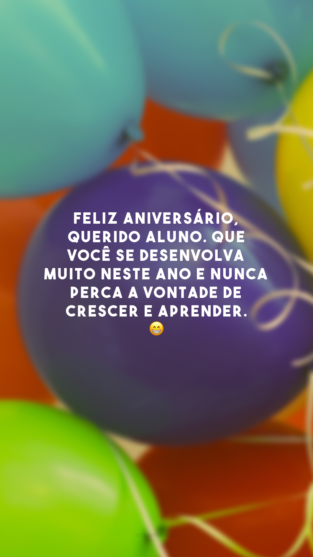 desejo aniversário para estudante
