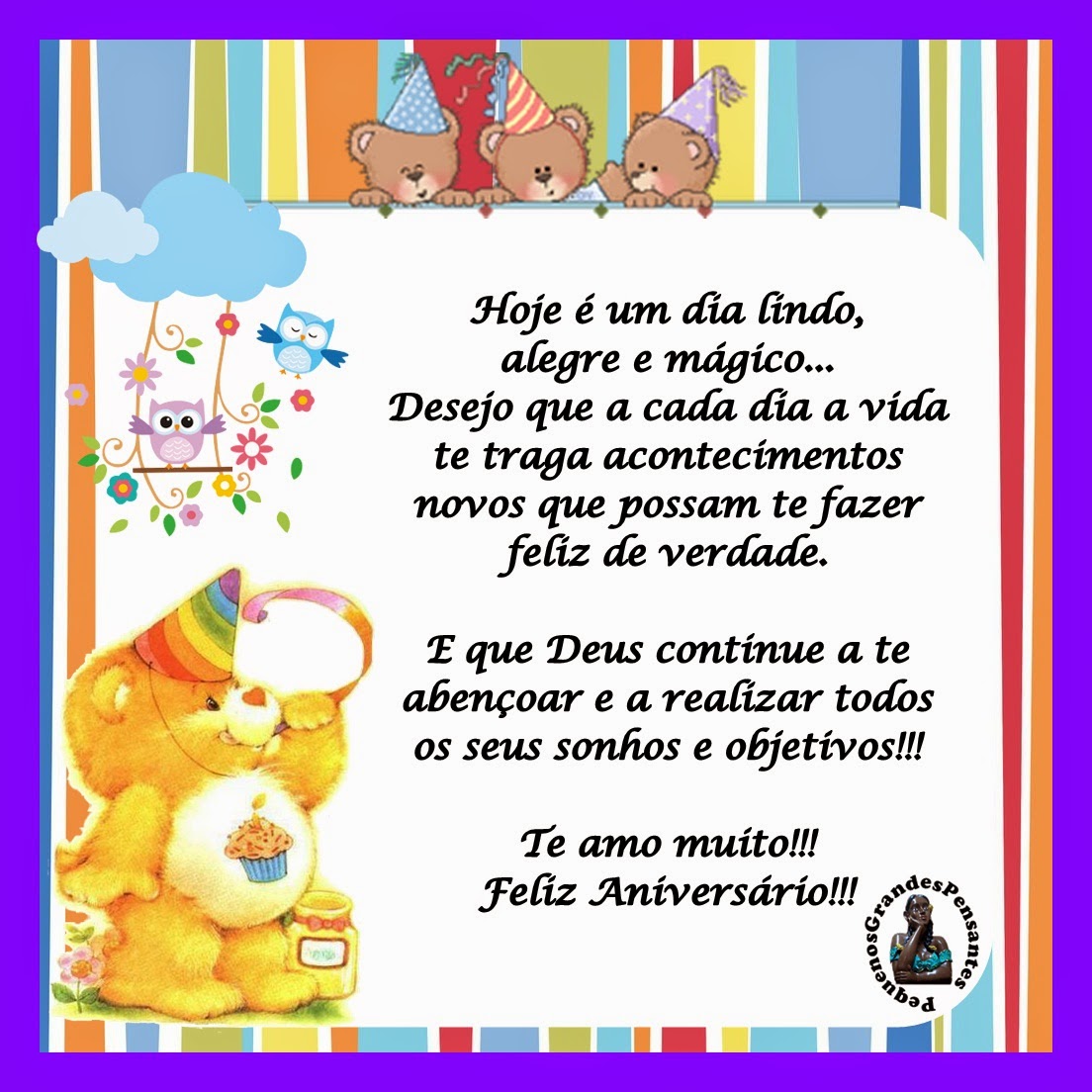 mensagens curtas aniversário aluno