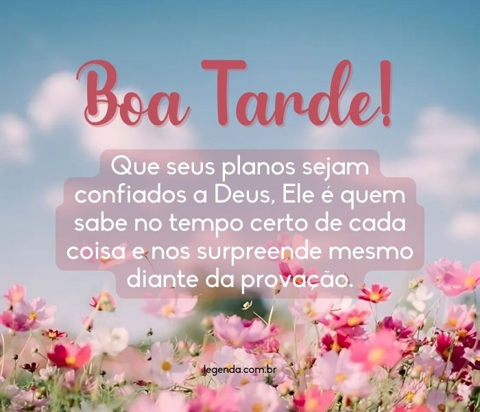 whatsapp boa tarde com fé e esperança