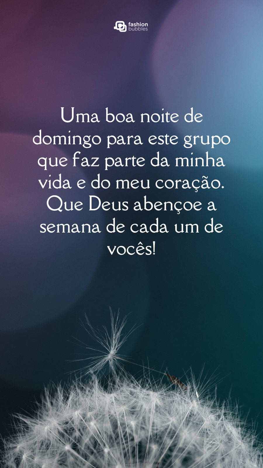 mensagens de Deus para dormir